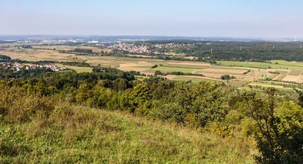 Fototapeta na wymiar German Hill Landscape in Summer