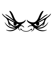 monster böse augen horror hunger gesich lustig comic cartoon clipart design