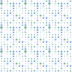 Seamless abstract pattern background with a variety of colored circles.