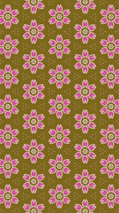 Ornate geometric pattern and abstract colored background