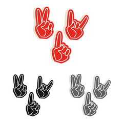 Fototapeta premium Isolated object of silhouette and safety symbol. Set of silhouette and comfort stock vector illustration.