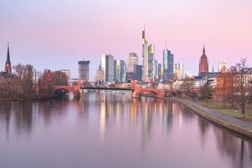 Fototapeta na wymiar Frankfurt am Main in the morning, Germany