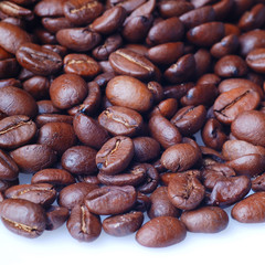 studio macro coffee beans
