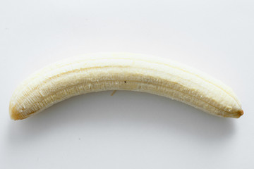 Healthy banana isolated on white background
