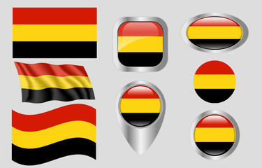 Obraz premium Flag of Coamo, Puerto Rico