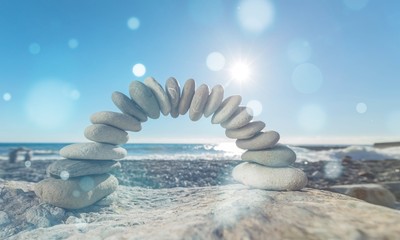 Arch Made of Pebbles