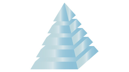 Ice pyramid vector design