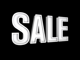3d Text Sale. 