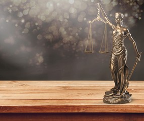 Justice Scales and books