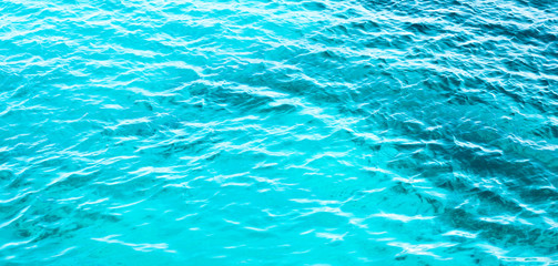 Background shot of aqua sea water surface