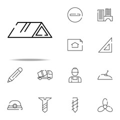 roof, window icon. construction icons universal set for web and mobile