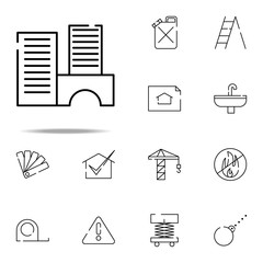 buildings, houses icon. construction icons universal set for web and mobile
