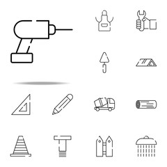 drill, tool for repair icon. construction icons universal set for web and mobile