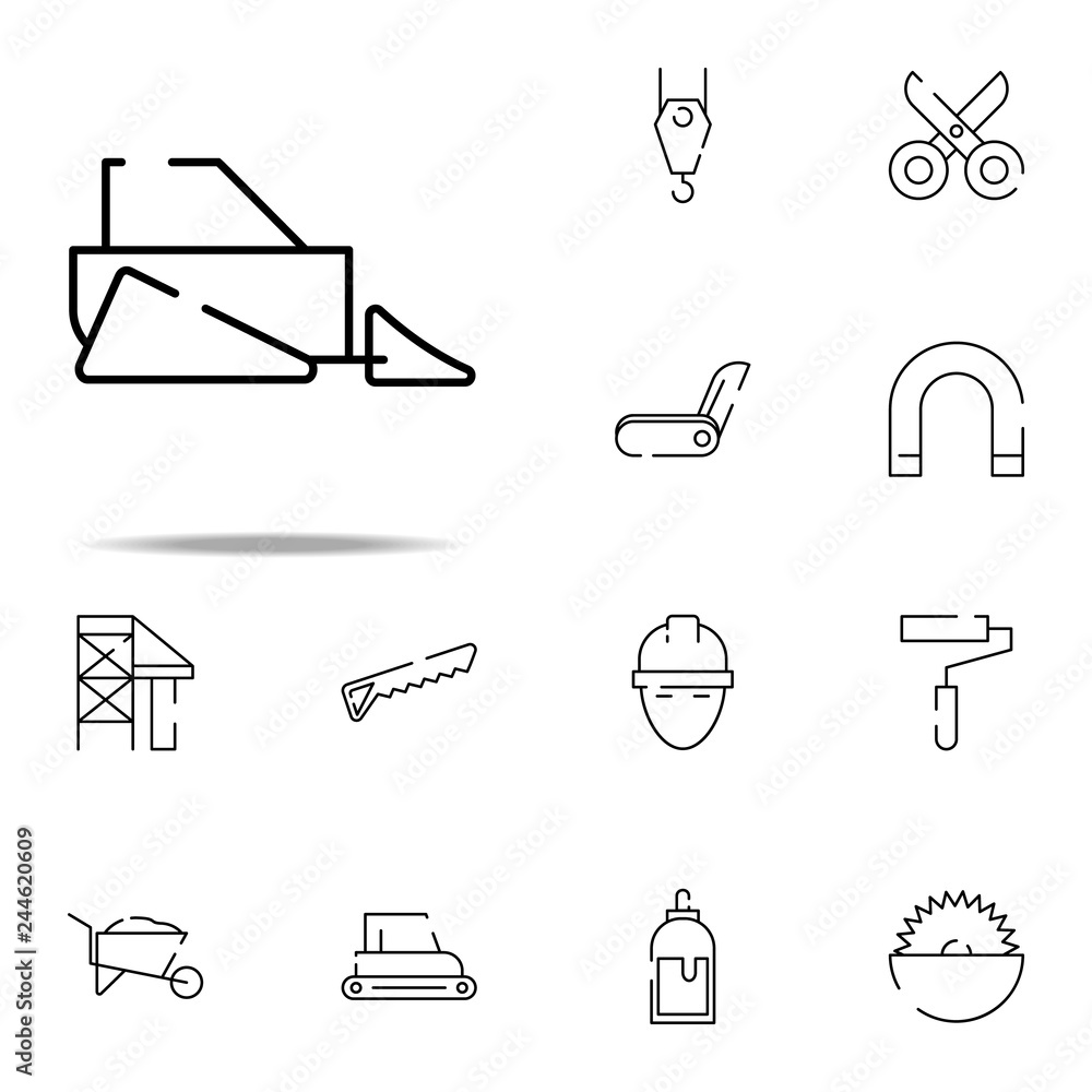 Poster scraper icon. construction icons universal set for web and mobile