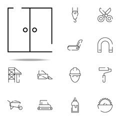 door, fence icon. construction icons universal set for web and mobile