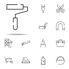 paint roller icon. construction icons universal set for web and mobile