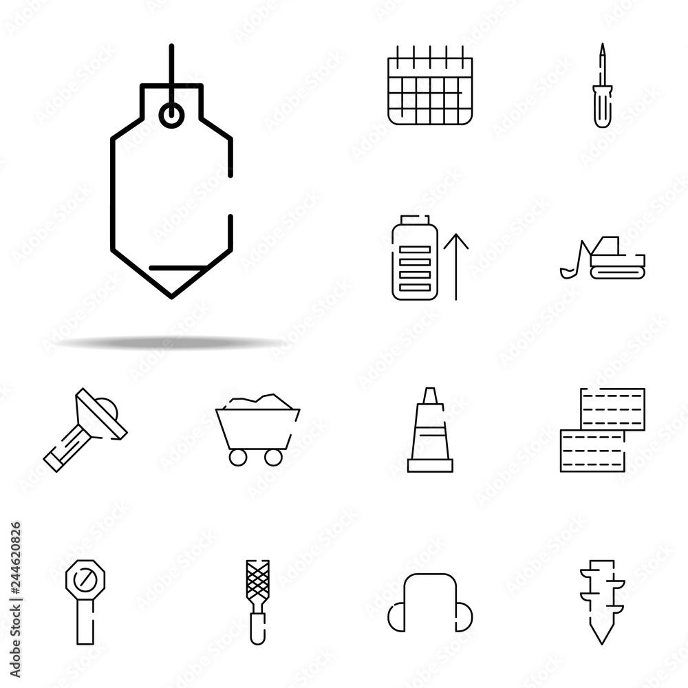 Poster sinker icon. construction icons universal set for web and mobile