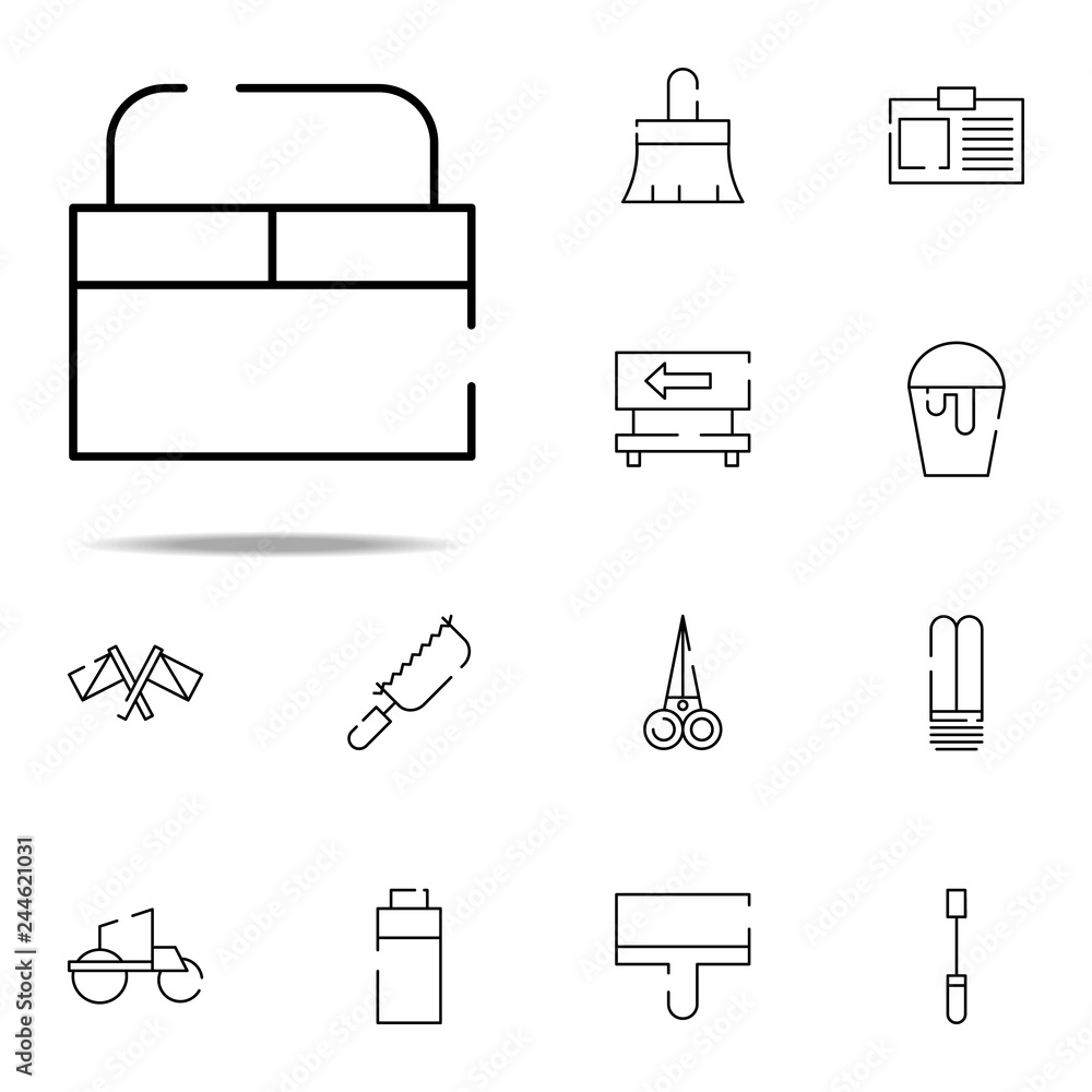 Poster toolbox icon. construction icons universal set for web and mobile