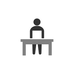 Fototapeta premium interview, laptop icon. Element of marketing icon for mobile concept and web apps. Detailed interview, laptop can be used for web and mobile