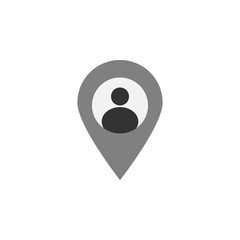 location, man icon. Element of marketing icon for mobile concept and web apps. Detailed location, man can be used for web and mobile