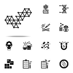 molecular, bond icon. Genetics and bioenginnering icons universal set for web and mobile