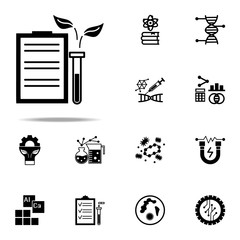 archive, test icon. Genetics and bioenginnering icons universal set for web and mobile
