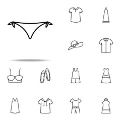 bikini icon. Summer Clothes icons universal set for web and mobile