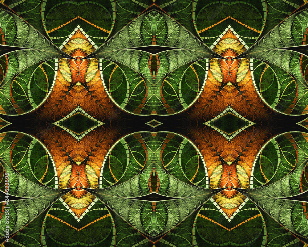 Poster abstract artistic 3d computer generated multicolored beautiful artwork
