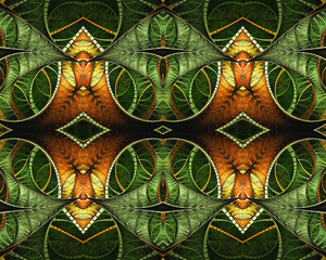 Abstract artistic 3d computer generated multicolored beautiful artwork