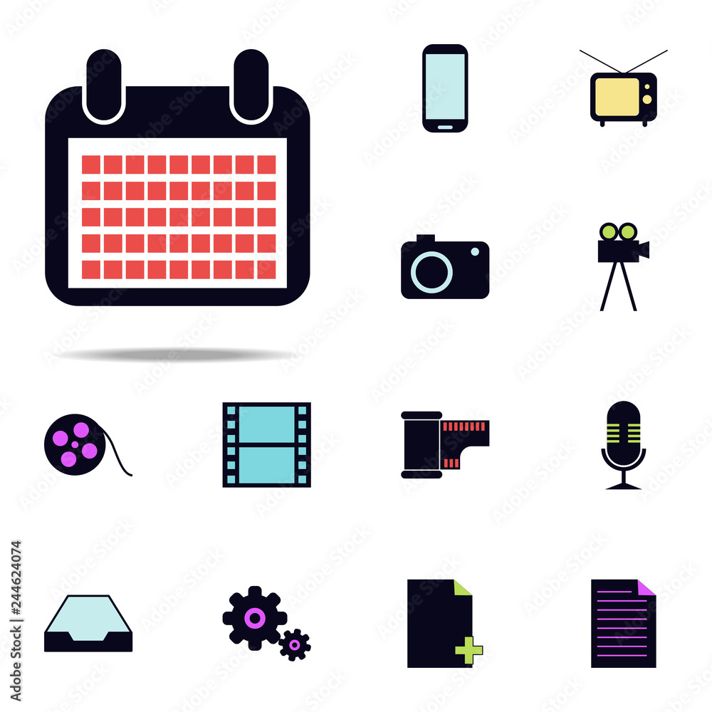 Poster the calendar icon. web icons universal set for web and mobile