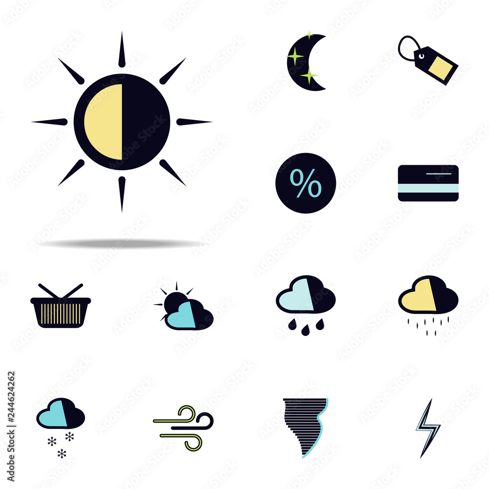 Poster the sun icon. web icons universal set for web and mobile