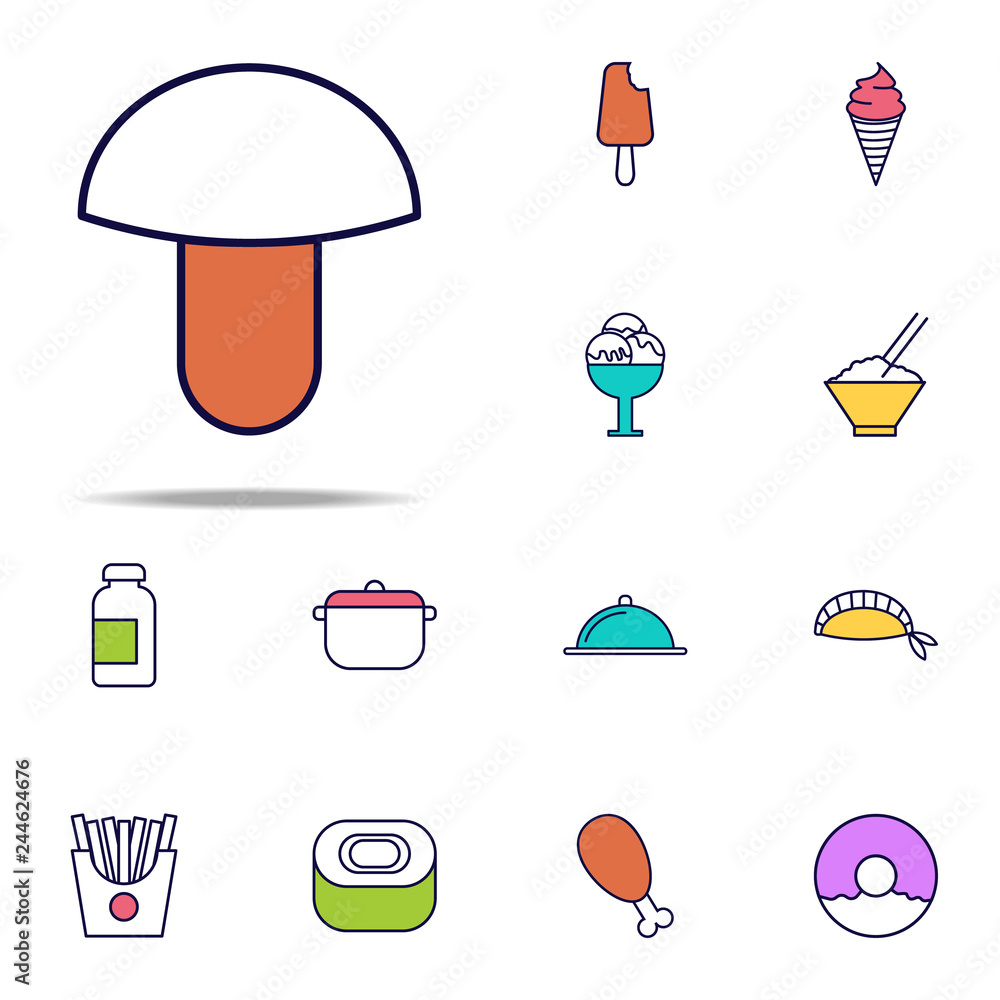 Poster mushroom icon. web icons universal set for web and mobile