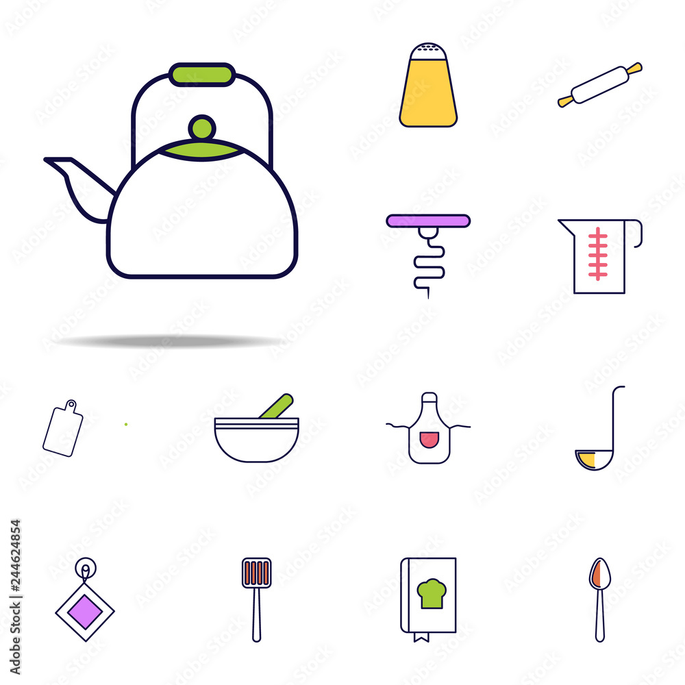 Poster gas kettle icon. web icons universal set for web and mobile