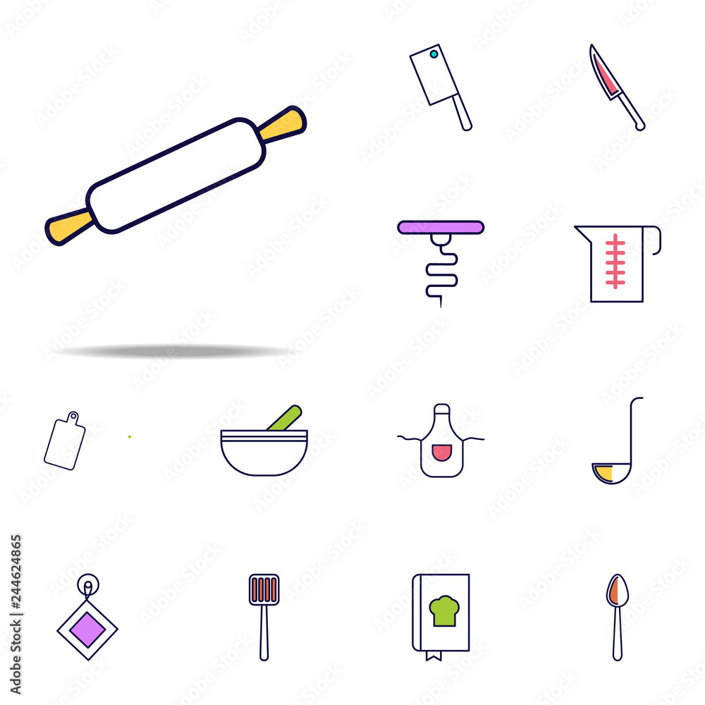 Poster rolling pin icon. web icons universal set for web and mobile