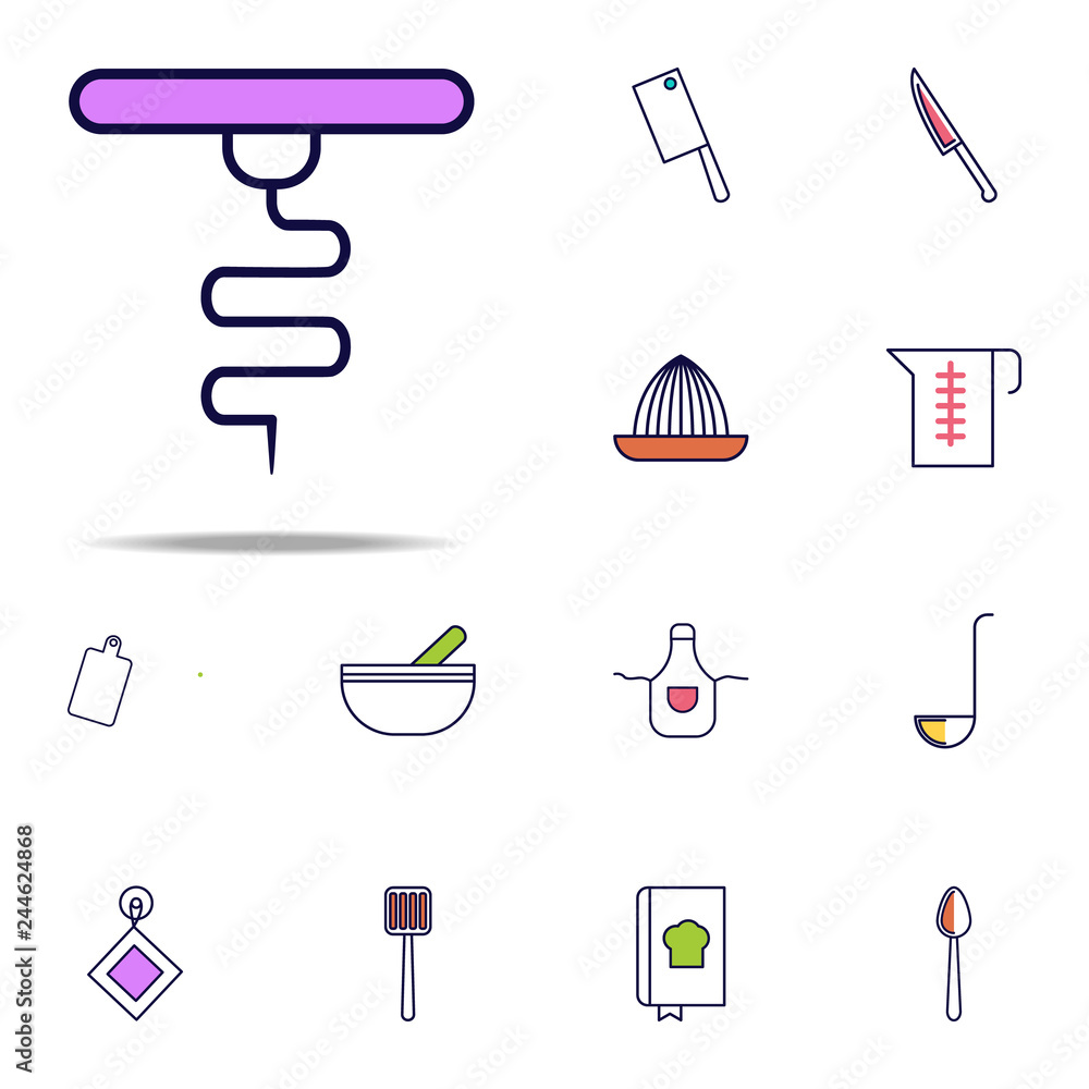 Poster corkscrew icon. web icons universal set for web and mobile