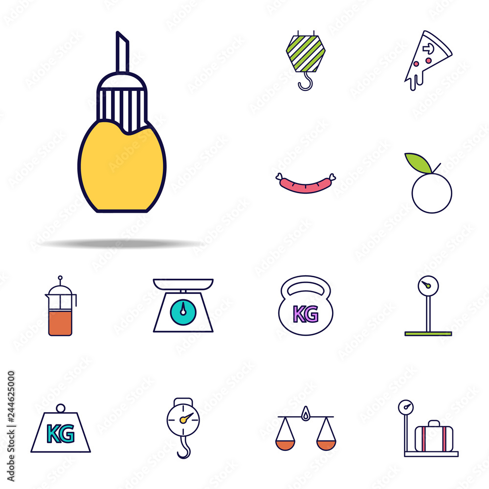 Poster sugar bowl icon. web icons universal set for web and mobile