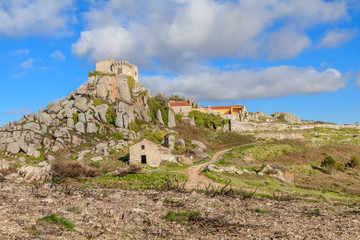Fototapeta premium Vista do Santuario da Peninha em Sintra Portugal