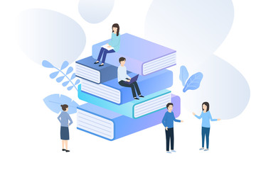 Vector illustration concept for web banner, business presentation.