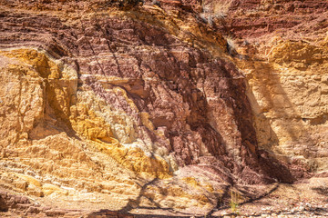 Ochre Pits colorful view in West MacDonnell National Park in central outback Australia