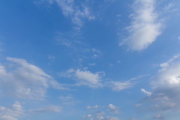 Fototapeta premium The blue sky and white clouds indicate pure and freshing