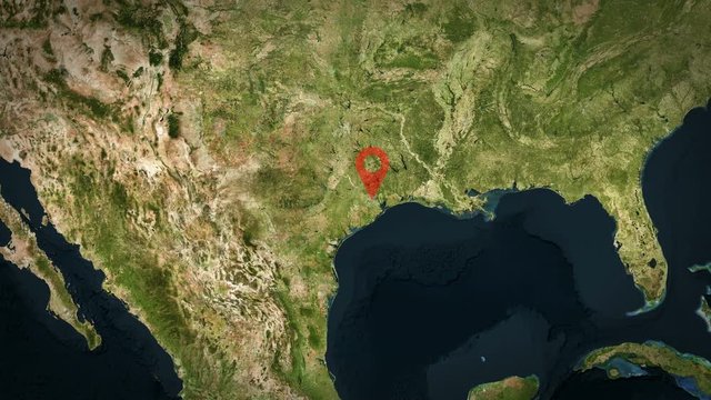 4K City Zoom: Houston &ndash; USA