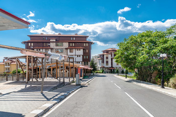 the view on Sveti Vlas village by the Black sea, Bulgaria