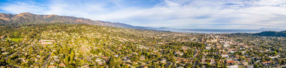 Burbank Glendale Nord Los Angeles Hollywood Hills Lufaufnahme Pazifik Berge Stadt