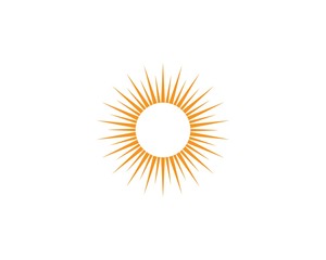 sun ilustration logo vector
