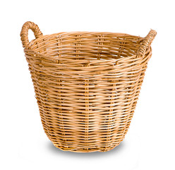 Obraz premium Wicker Basket isolated on white background