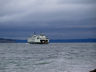 ferry in sea