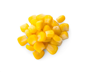 Fototapeta premium Sweet corn isolated on white background
