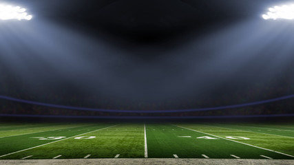 American football stadium low angle field view © Mariusz Blach
