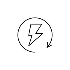 electricity, update icon. Element of electricity for mobile concept and web apps illustration