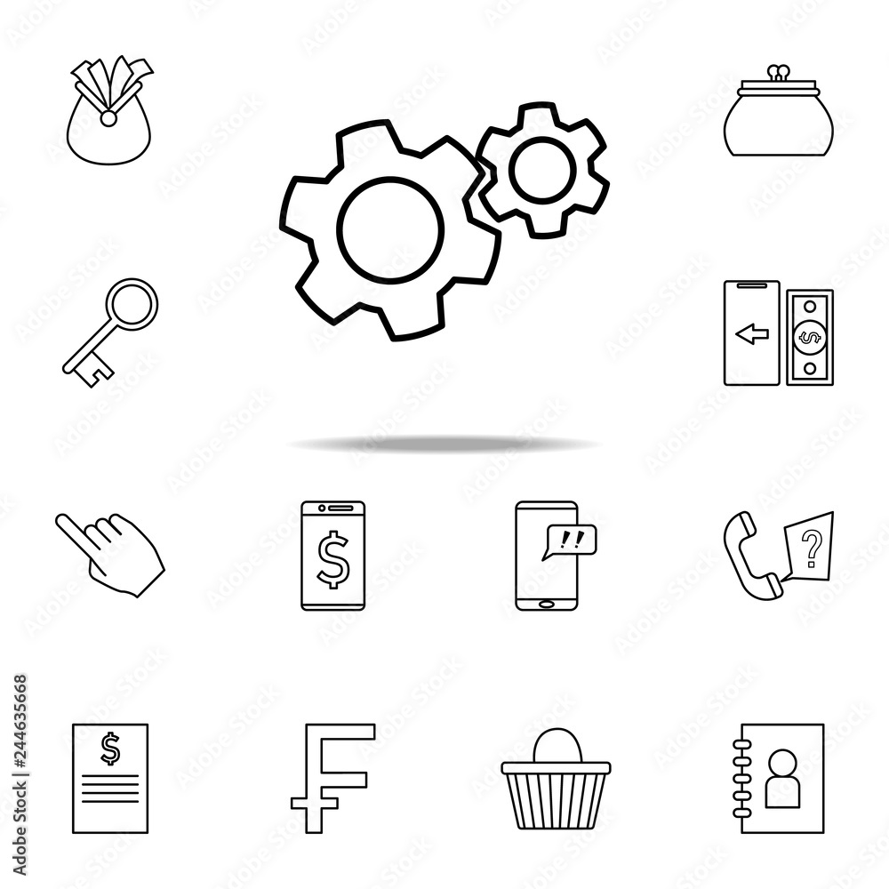 Poster mechanism icon. mobile banking icons universal set for web and mobile